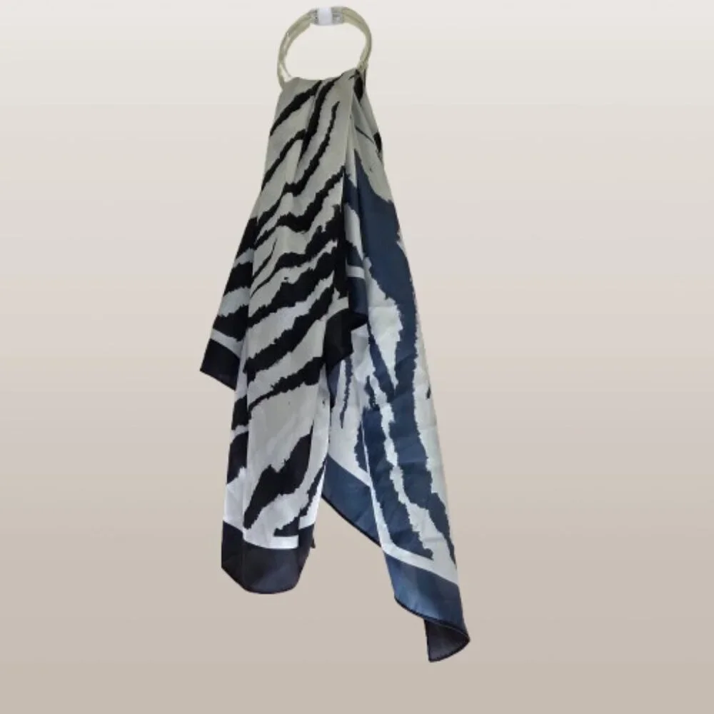 I.n.c. International Concepts Women's Zebra Striped Square Scarf